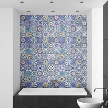 Set 24 autocolante de perete ambiance tiles flamenco, 10 x 10 cm