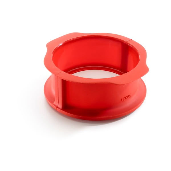 Červená silikonová rozevírací forma na dort Lékué Springform, ⌀ 15 cm