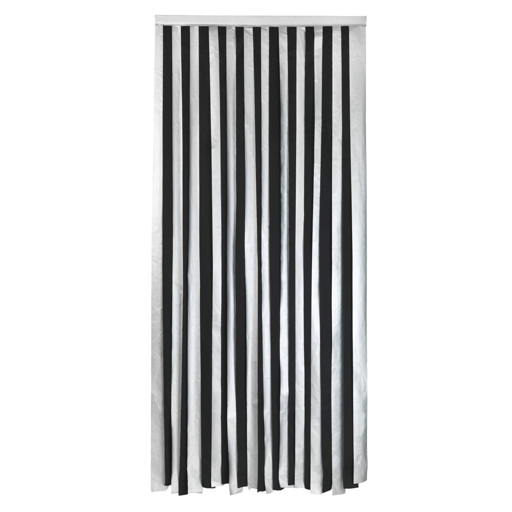Termo závěs do dveří v černo-stříbrné barvě 90x200 cm – Maximex