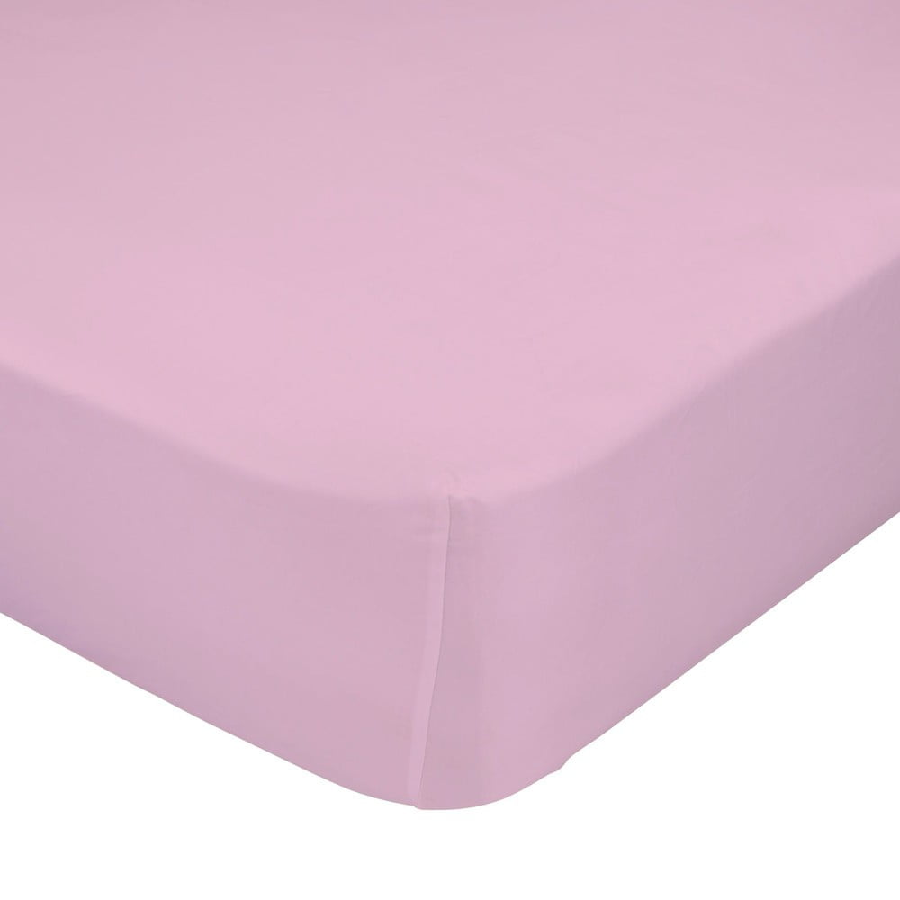 Světle růžové elastické prostěradlo Happynois, 70 x 140 cm
