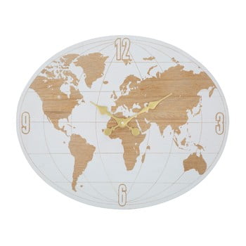 Ceas de perete mauro ferretti white world, lungime 48 cm