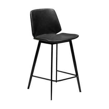 Scaun bar din piele ecologică dan–form denmark swing, negru