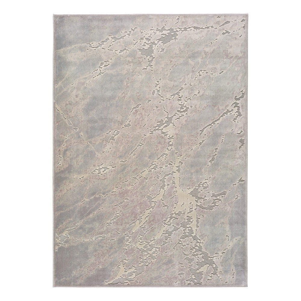 Šedo-béžový koberec z viskózy Universal Margot Marble, 160 x 230 cm