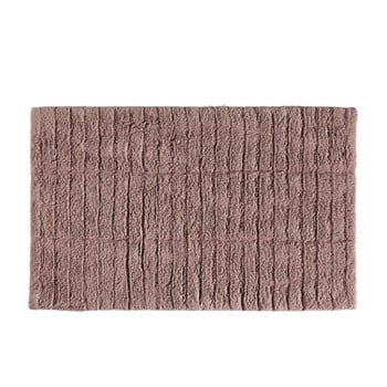 Covor baie din bumbac zone tiles, 50 x 80 cm, roz închis