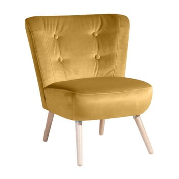 Fotoliu max winzer neele velvet, galben