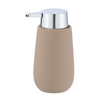 Dozator ceramică pentru săpun wenko badi, 320 ml, maro nisip