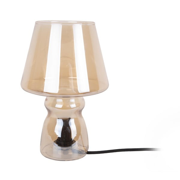 Hnědá skleněná stolní lampa Leitmotiv Classic Glass, ø 16 cm