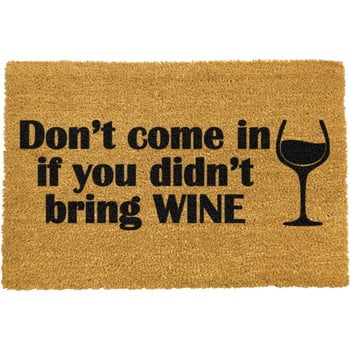 Covoraș intrare din fibre de cocos artsy doormats without wine, 40 x 60 cm