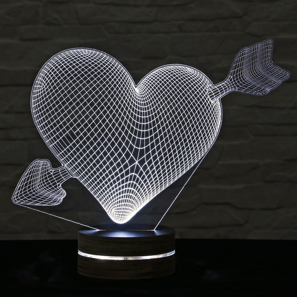 3D stolní lampa My Heart