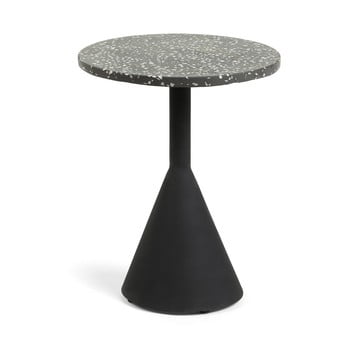 Măsuță auxiliară la forma melano, negru