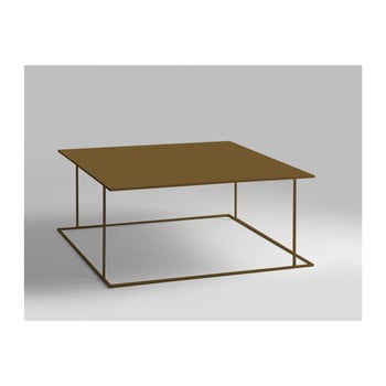 Masă de cafea custom form walt, auriu, 100 x 100 cm