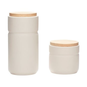 Set 2 recipiente din ceramică hübsch elin