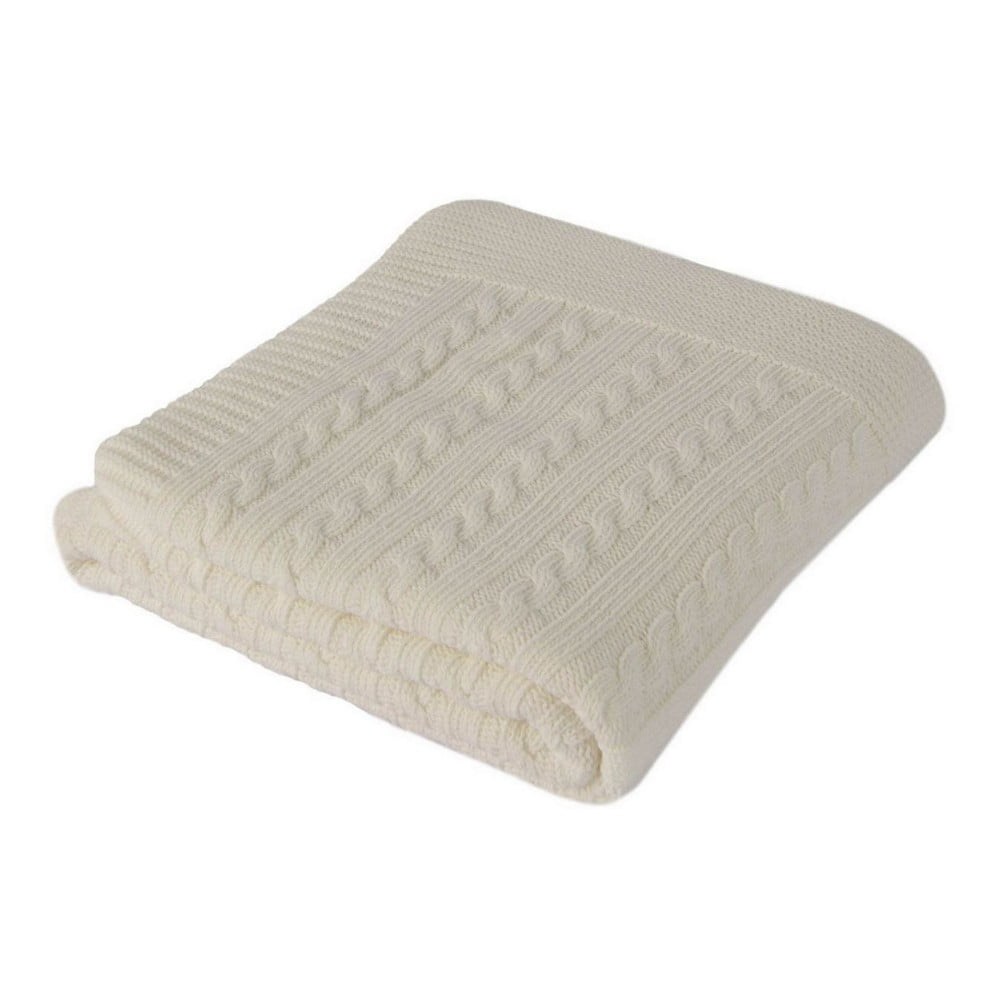 Krémově bílá dětská deka s příměsí bavlny Homemania Decor Lexie, 90 x 90 cm