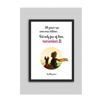 Tablou north carolina scandinavian home decors little prince quote v5, 33 x 43 cm