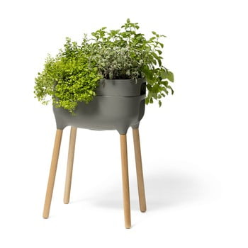 Vas pentru cultivarea plantelor plastia high urbalive, gri