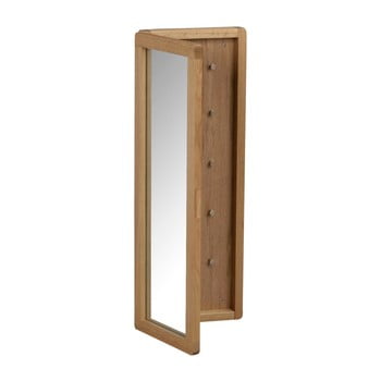 Dulăpior pentru chei, din lemn de stejar, cu oglindă, de culoare naturală rowico gorgona