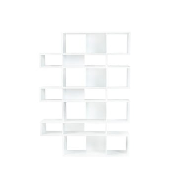 Bibliotecă temahome london, înălțime 220 cm, alb