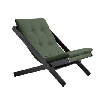 Fotoliu pliabil din lemn de fag karup design woogie olive green, 60 x 115 cm, verde olive