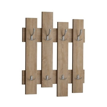 Cuier perete în decor de lemn de stejar wave oak