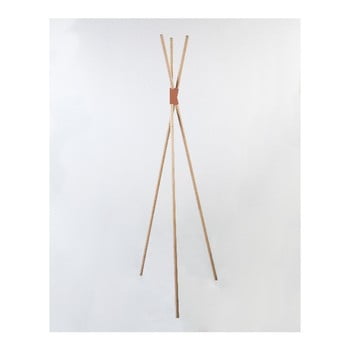 Cuier din lemn de fag surdic mikado hanger, înălțime 170 cm, natural-roz