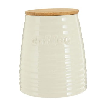 Recipient pentru cafea cu capac din bambus premier housewares winnie, 950 ml, bej