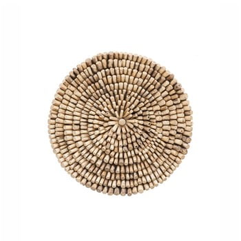 Decorațiune de perete din lemn de tec woox living bee, ⌀ 70 cm