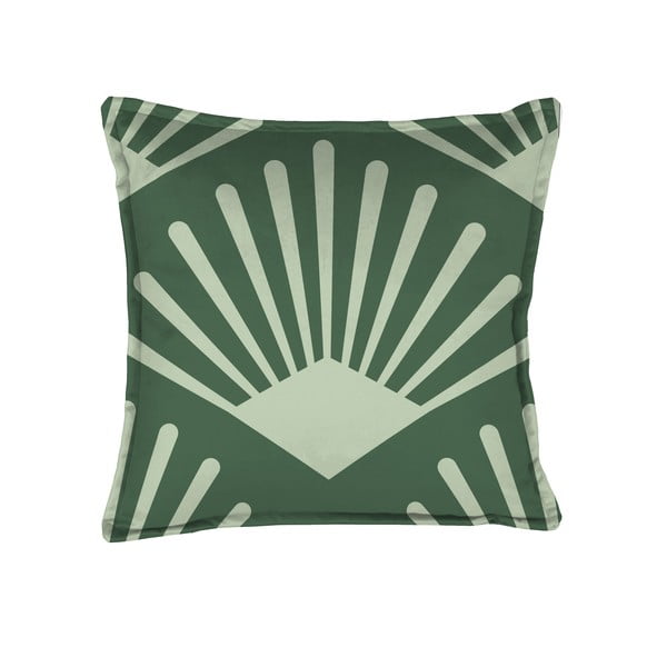 Zelený dekorativní polštář Velvet Atelier Leaf, 45 x 45 cm