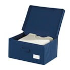 Modrý úložný box Wenko Ocean, délka 34 cm