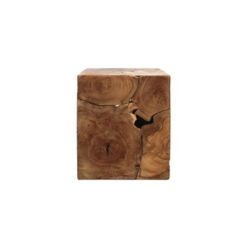 Măsuță din lemn de tec hsm collection cube, 30 x 35 cm