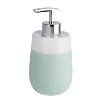 Dozator din ceramică pentru săpun lichid wenko matta, verde - alb