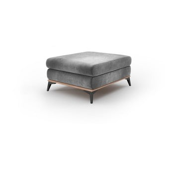 Puf cu înveliș de catifea windsor & co sofas astre, gri