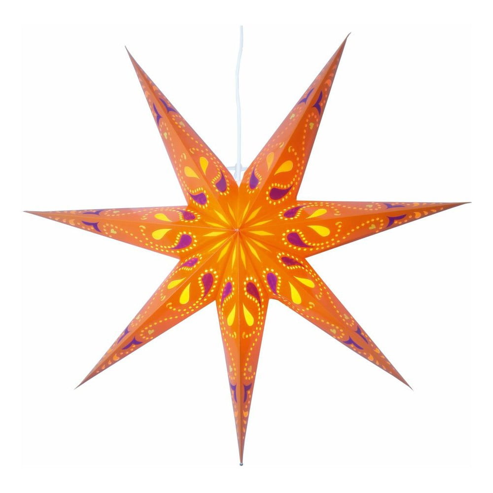 Závěsná svítící hvězda Siri Orange, 70 cm