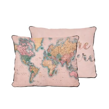 Față de pernă surdic pillow map, 50 x 35 cm