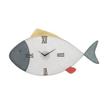 Ceas de perete mauro ferretti fish, 77 x 41 cm