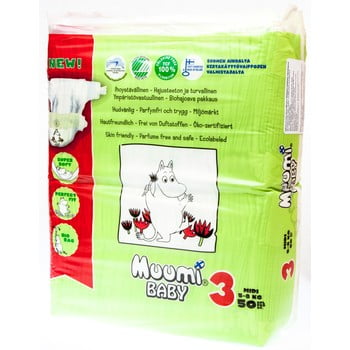 Scutece pentru bebeluși muumi baby midi, mărimea 3, 3 x 50