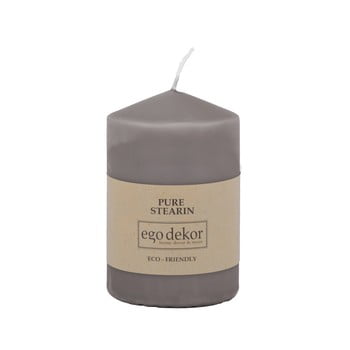 Lumânare baltic candles eco top, înălțime 10 cm, gri
