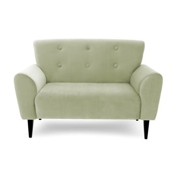 Canapea cu 2 locuri vivonita kiara, verde deschis