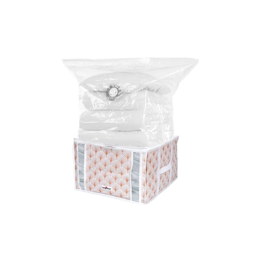 Růžový vakuový úložný box na oblečení Compactor Signature Blush 3D Vacuum Bag, 125 l