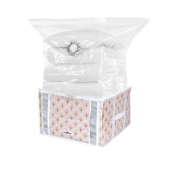 Cutie de depozitare cu vid pentru haine compactor signature blush, 125 l