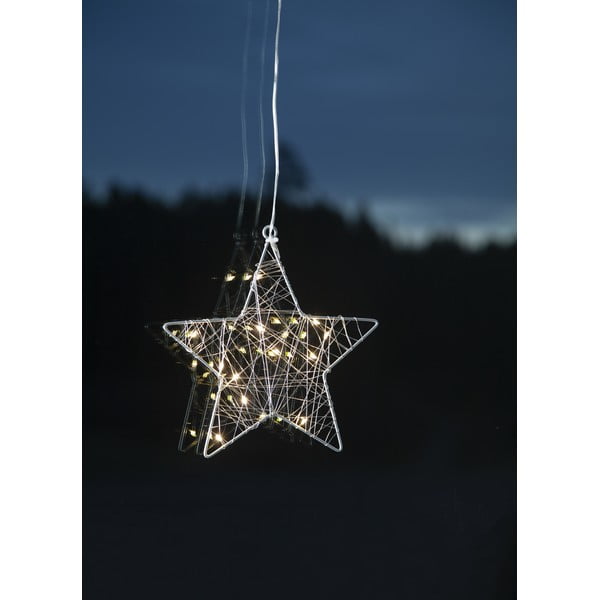 Světelná LED dekorace Star Trading Wiry Star, výška 21 cm