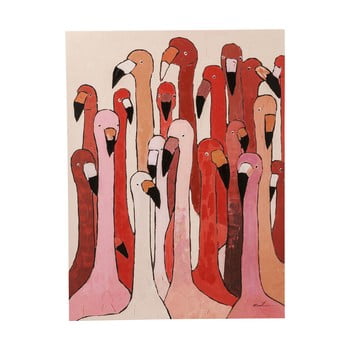 Tablou Kare Design Flamingo Meeting, 120 x 90 cm