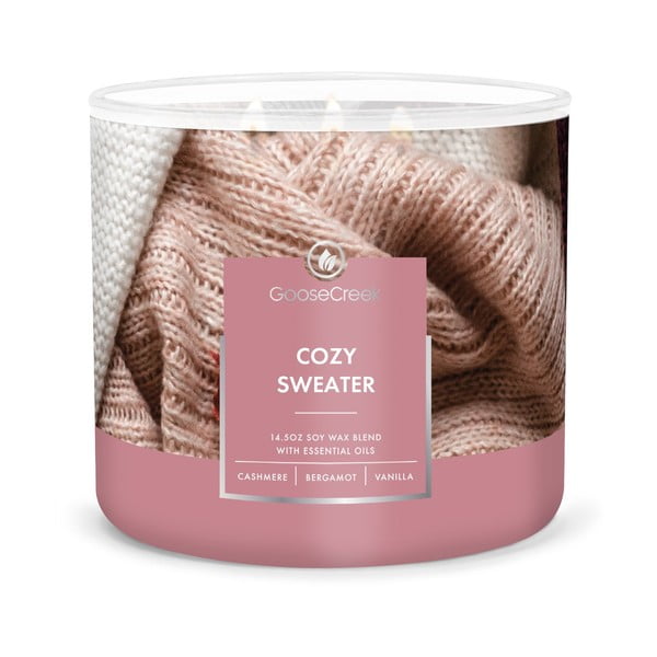 Vonná svíčka Goose Creek Cozy Sweater, doba hoření 35 h