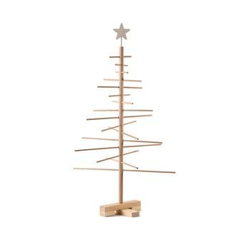 Brad din lemn pentru crăciun nature home xmas decorative tree, înălțime 75 cm