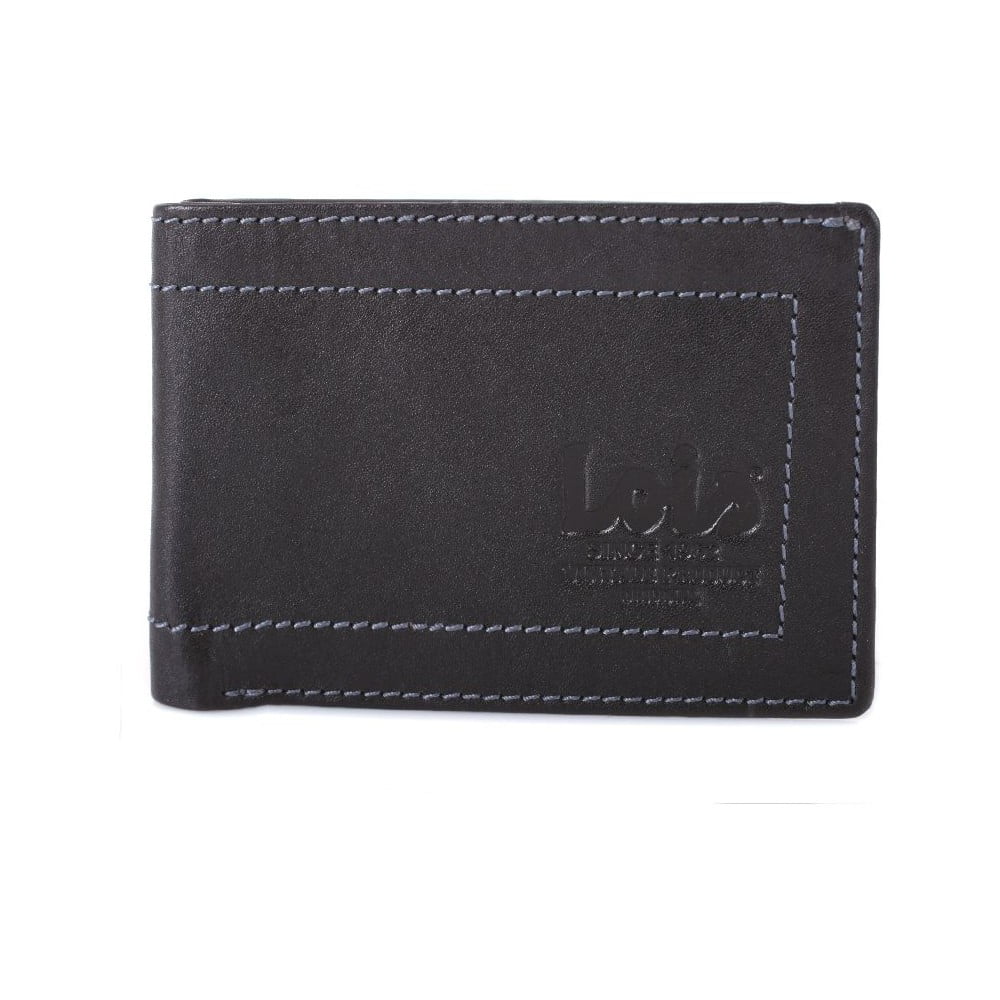 Kožená peněženka Lois Black, 10x7 cm