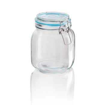 Recipient din sticlă Sabichi Clip, 900 ml
