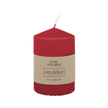 Lumânare baltic candles eco top, înălțime 10 cm, roșu