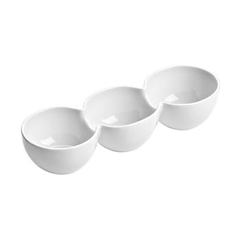Boluri porțelan servire premier housewares snack, alb