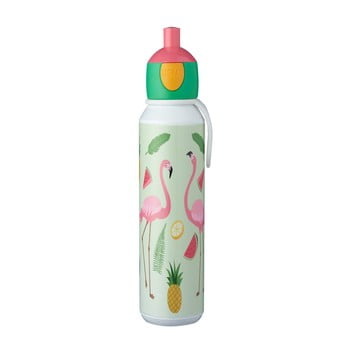 Sticlă pentru apă cu motiv flamingo rosti mepal pop-up