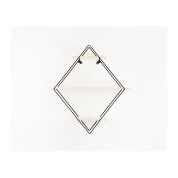 Raft surdic estanteria diamond negro, negru