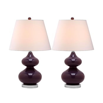 Set 2 lămpi de masă safavieh gabriel, violet